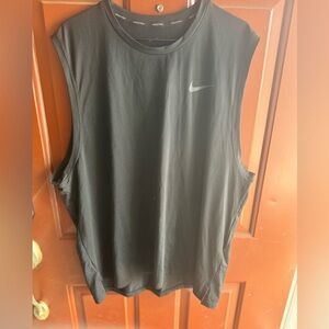 NIKE PRO Dri Fit Tank Top Sleeveless Shirt Mens M Black Stretch